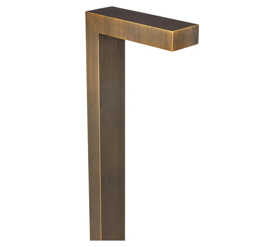 Pro Modern Brass Path & Area Light with 3W 2700K G4 LED Bulb - Lighting Doctor