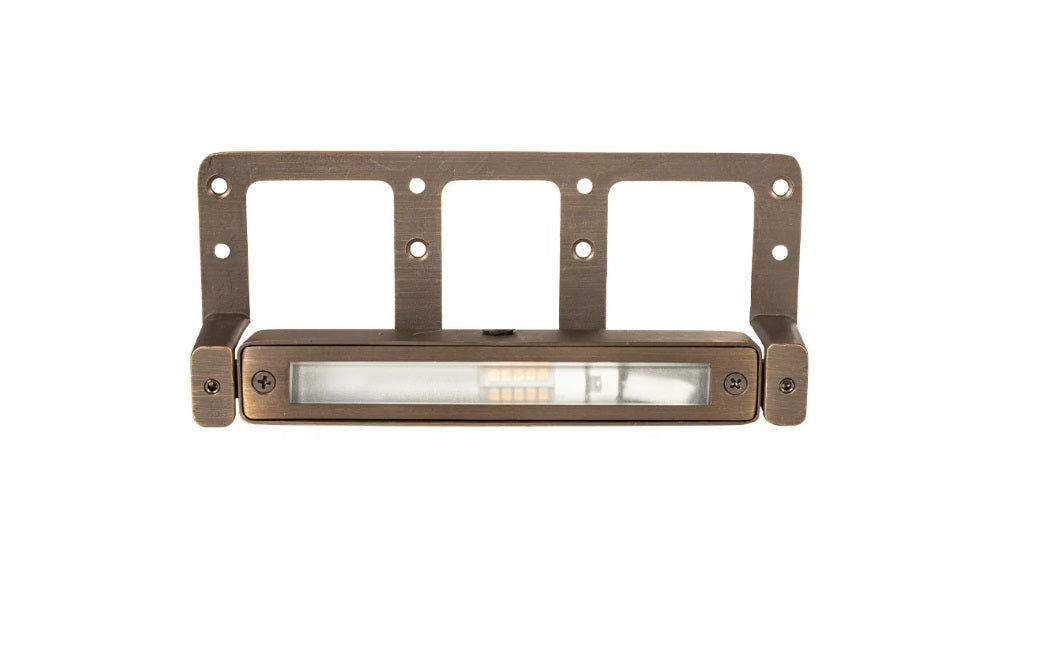 Brass 12V Undercover Hardscape Light (Bronze) with 3W 2700K G4 LED Bulb - Lighting Doctor