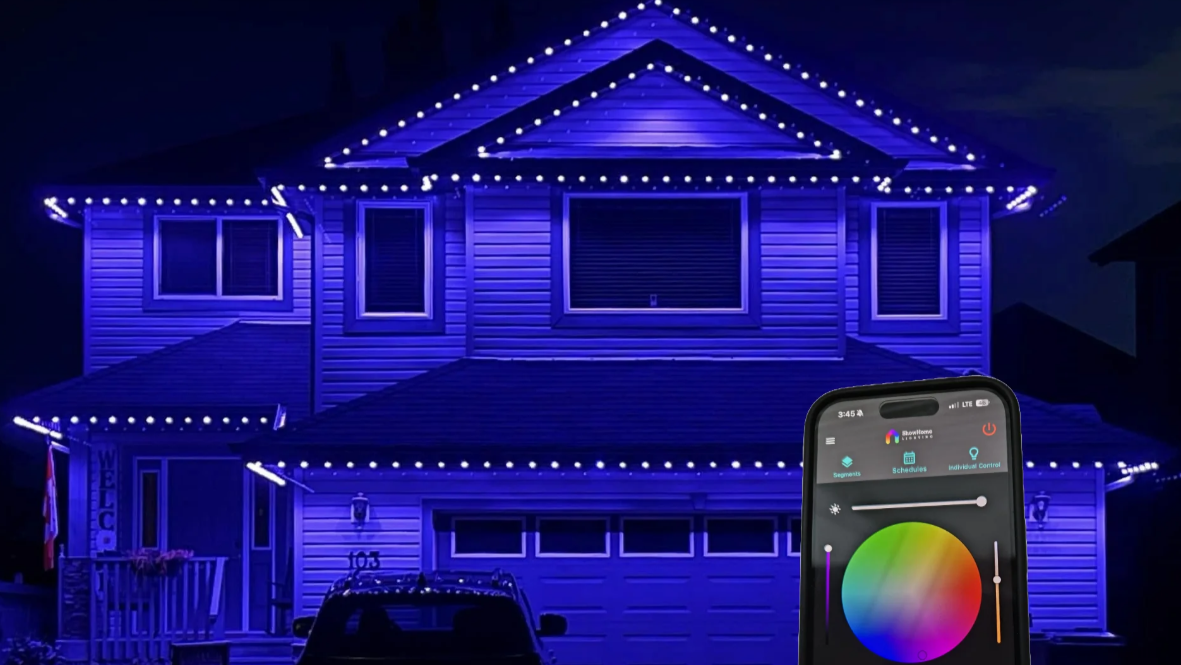 DIY Permanent Soffit Holiday Lighting Kits (50ft, 100ft, 150ft, 200ft)