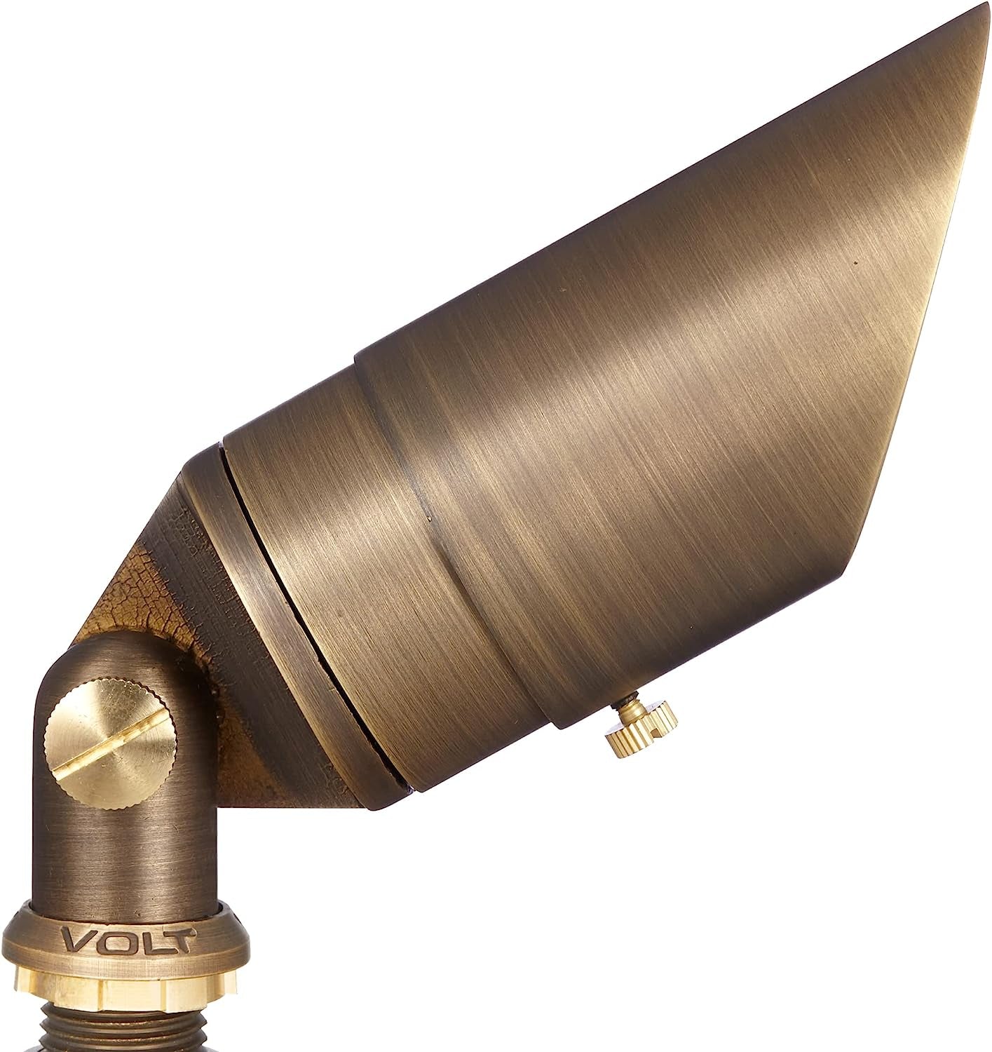 Top Dog Scotty 12V Cast Brass Outdoor Spotlight (Bronze) with 5W 2700K MR16 LED Bulb & Ground Stake